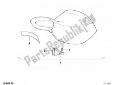 Mounting parts set f adjust.dual seat