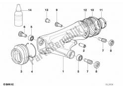 Rear wheel swinging arm