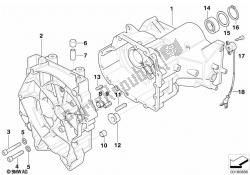 Transmission housing/mounting parts