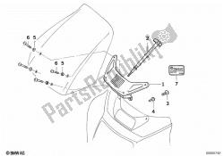 Windshield, adjustable/mounting hardware