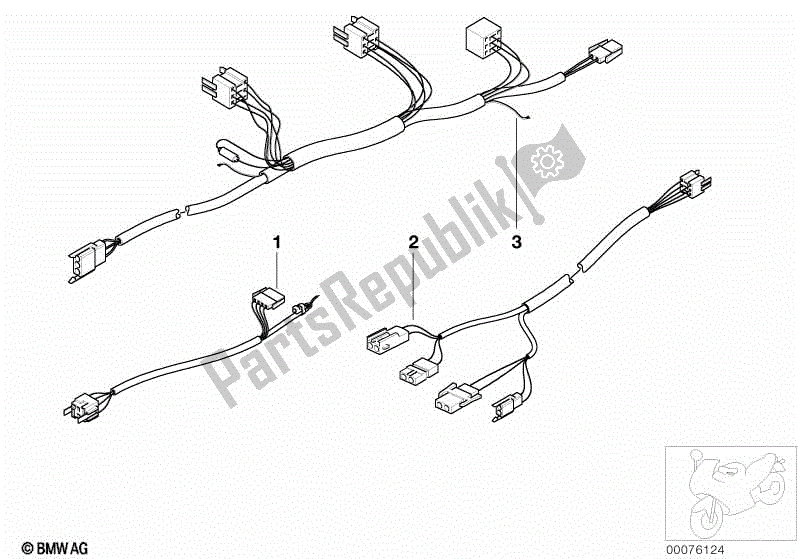 Todas as partes de Veículo Especial De Cabo Auxiliar do BMW R 1100 RT 259 T 1995 - 2001