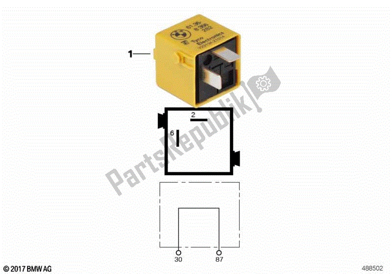 All parts for the Connection Plug, Golden Brown of the BMW R 1100 RT 259 T 1995 - 2001