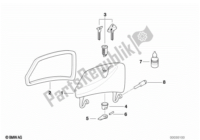 Todas las partes para Tapa Izquierda de BMW R 1100 RT 259 T 1995 - 2001