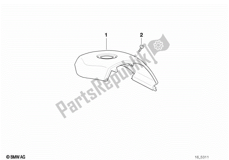 Tutte le parti per il Che Copre Il Serbatoio Del Carburante del BMW R 1100 RT 259 T 1995 - 2001