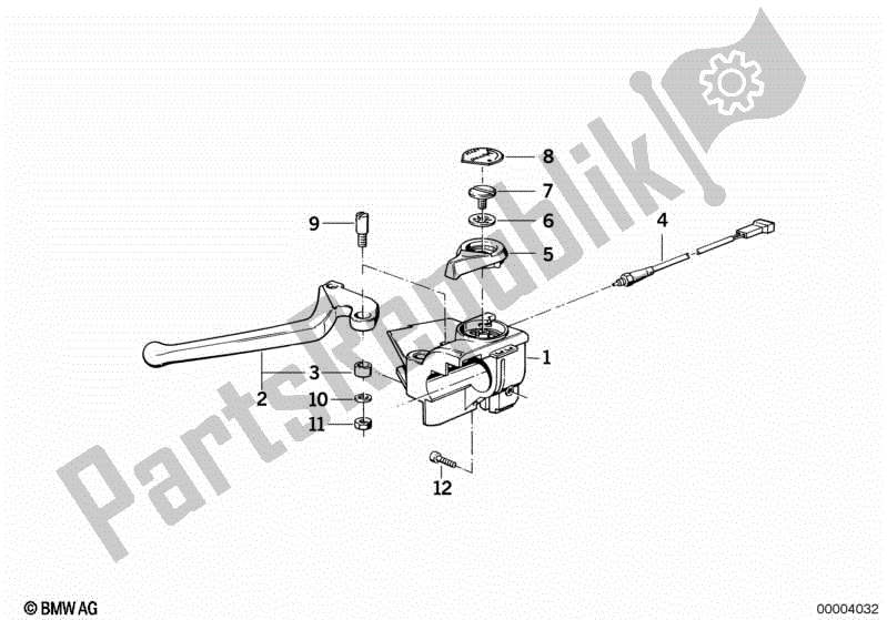 All parts for the Handle Unit Left/single Parts of the BMW R 1100 RT 259 T 1995 - 2001