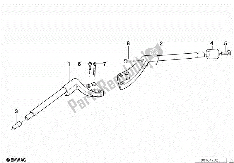 All parts for the Handlebar of the BMW R 1100 RT 259 T 1995 - 2001