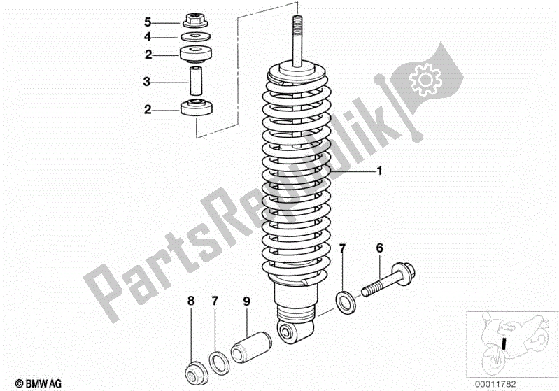 Toutes les pièces pour le Jambe De Force, Avant du BMW R 1100 RT 259 T 1995 - 2001