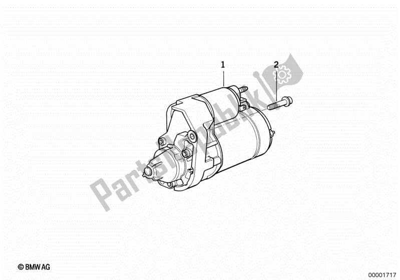 All parts for the Starter of the BMW R 1100 RT 259 T 1995 - 2001