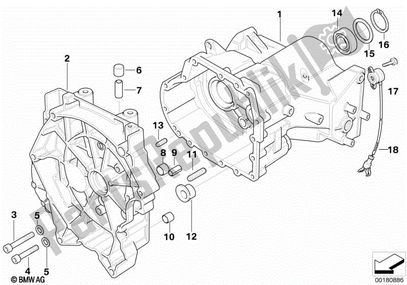 Todas las partes para Carcasa De Transmisión / Piezas De Montaje de BMW R 1100 RT 259 T 1995 - 2001