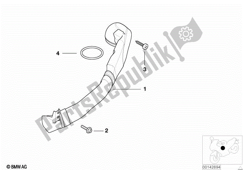 Todas las partes para Ducto De Aire de BMW R 1100S 259 S 1998 - 2004