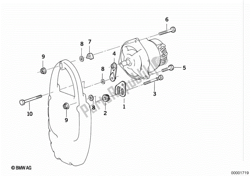 Todas las partes para Piezas De Montaje Del Alternador de BMW R 1100S 259 S 1998 - 2004