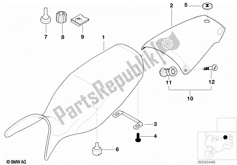 Todas las partes para Banqueta de BMW R 1100S 259 S 1998 - 2004