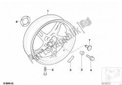 Cast rear wheel with/without integr. ABS