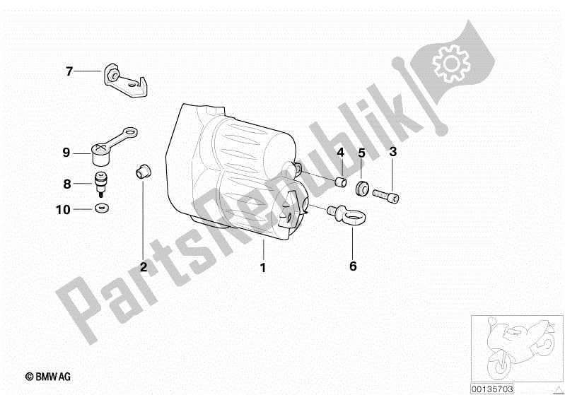 Todas as partes de Capa Para Iniciante do BMW R 1100S 259 S 1998 - 2004