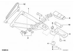 Footpeg plate/Rear footpeg