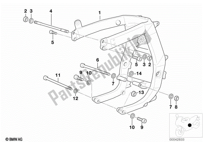 Todas las partes para Marco de BMW R 1100S 259 S 1998 - 2004