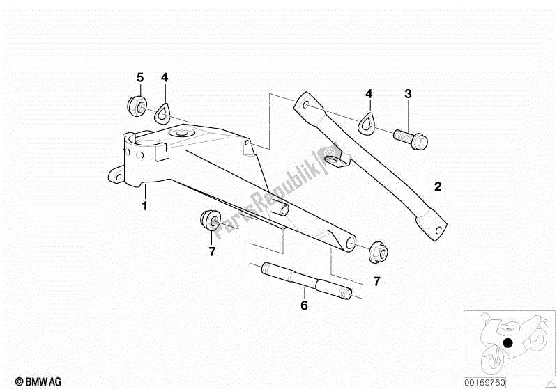 Todas las partes para Marco Frontal de BMW R 1100S 259 S 1998 - 2004