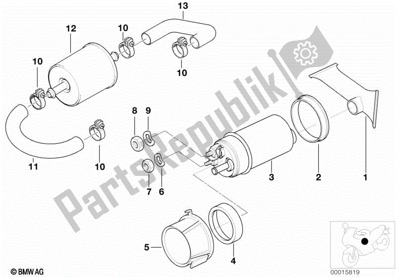 Toutes les pièces pour le Alimentation En Carburant / Pompe / Filtre du BMW R 1100S 259 S 1998 - 2004