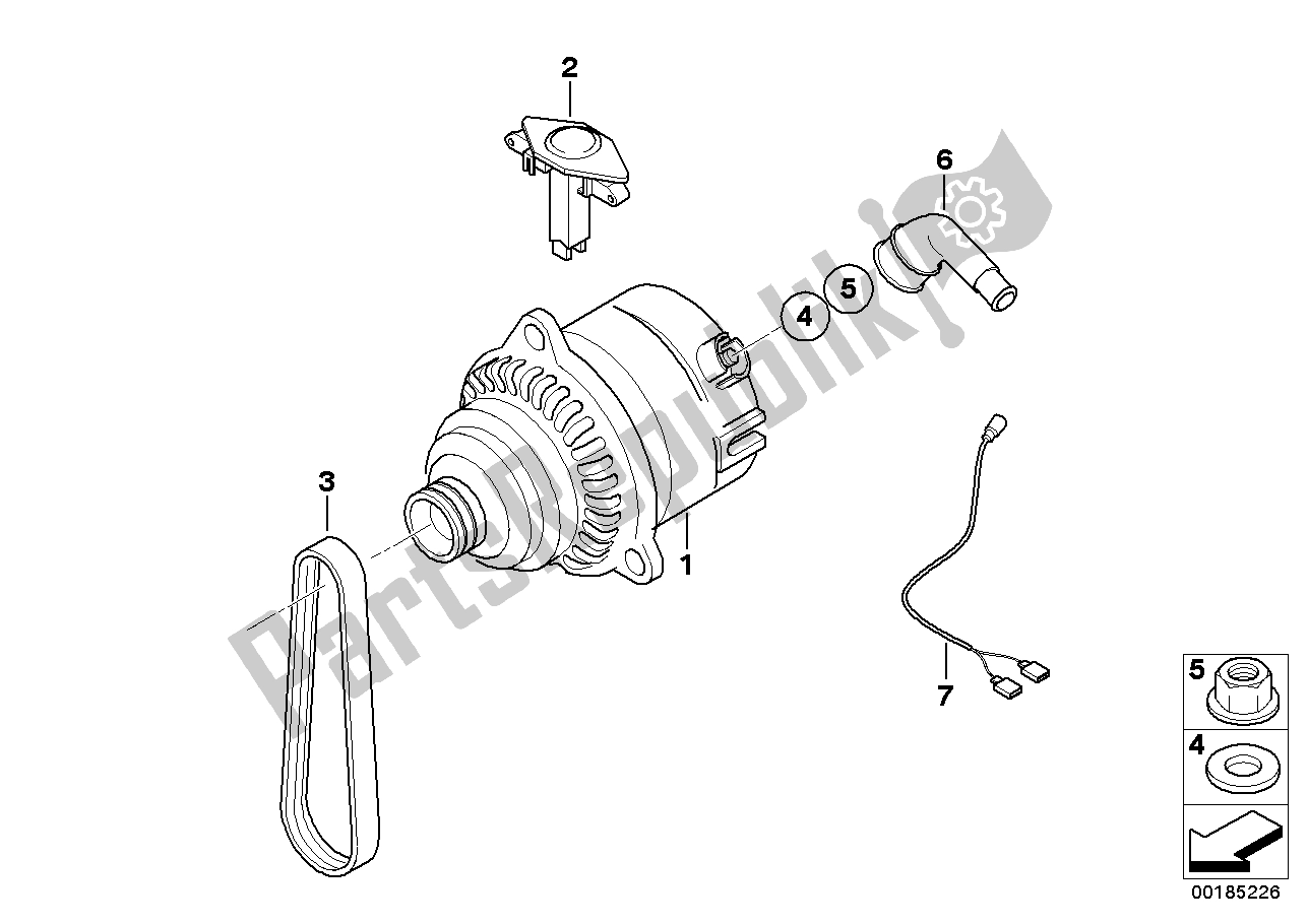 Todas las partes para Generador 40a Denso de BMW R 1100S 259 S 1998 - 2004