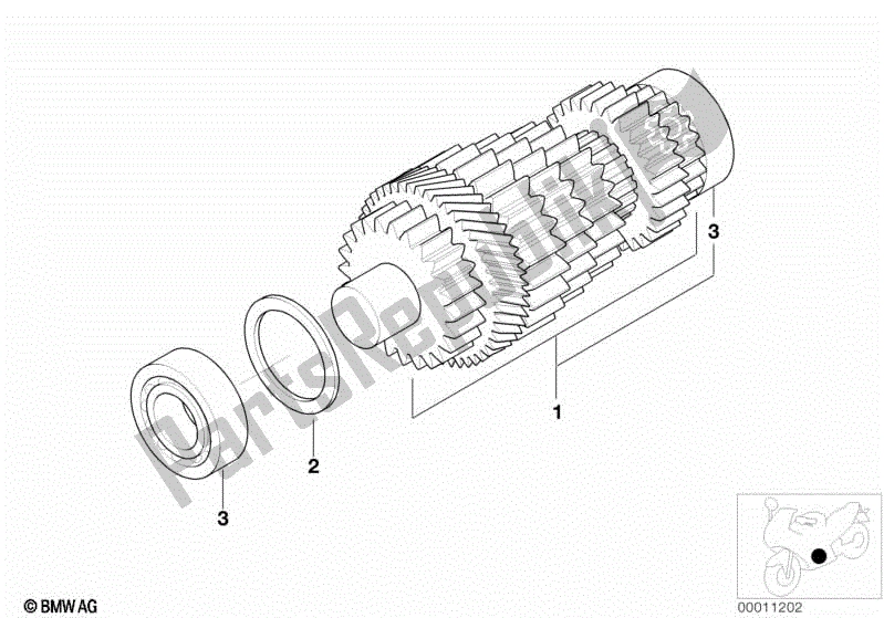 Todas las partes para Eje Intermedio de BMW R 1100S 259 S 1998 - 2004