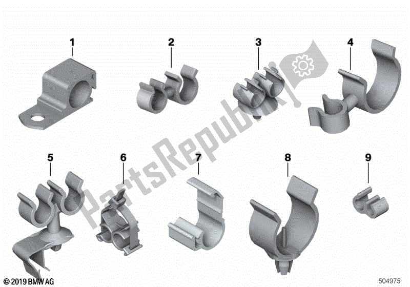 Todas las partes para Clips De Línea, Soportes De Manguera de BMW R 1100S 259 S 1998 - 2004