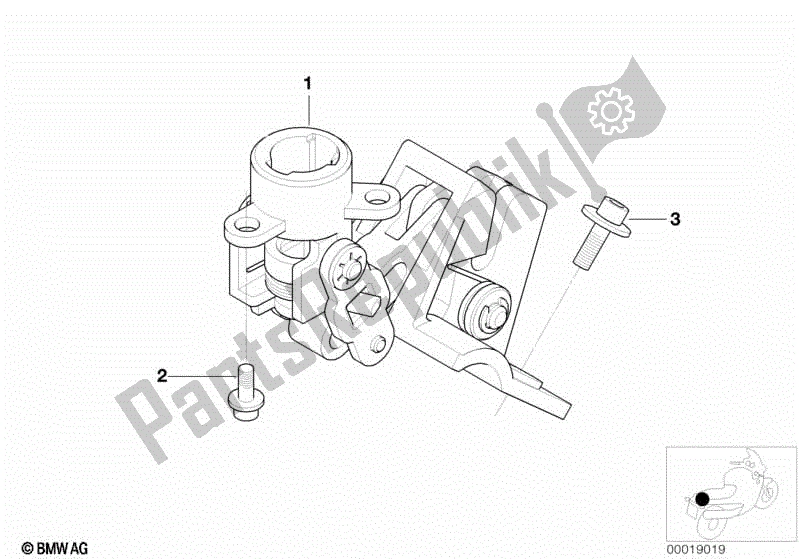 Todas las partes para Soporte De Bloqueo de BMW R 1100S 259 S 1998 - 2004