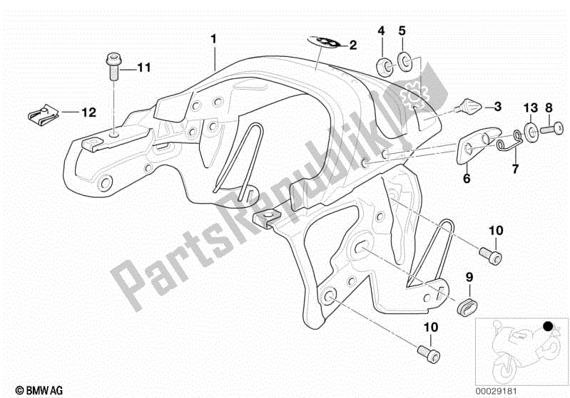 Todas las partes para Rejilla De Equipaje de BMW R 1100S 259 S 1998 - 2004