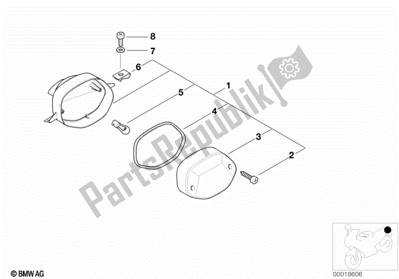 Todas las partes para Luz Trasera de BMW R 1100S 259 S 1998 - 2004