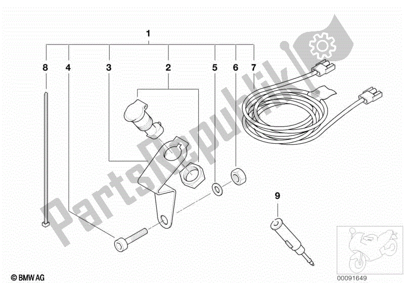 Todas las partes para Kit De Reequipamiento, Enchufe de BMW R 1100S 259 S 1998 - 2004