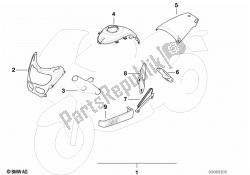 Set, carbon fibre parts