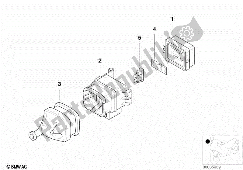 Todas las partes para Componentes Individuales Para Caja De Fusibles de BMW R 1100S 259 S 1998 - 2004