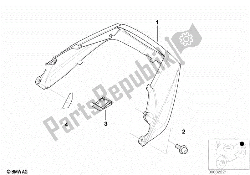 Todas las partes para Corte De Cola de BMW R 1100S 259 S 1998 - 2004