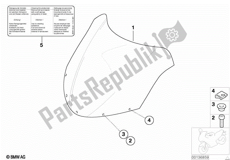 Todas las partes para Parabrisas de BMW R 1100S 259 S 1998 - 2004