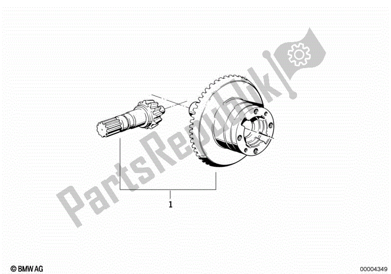 Alle onderdelen voor de Crowngear Set van de BMW R 1150 GS  21 1999 - 2004