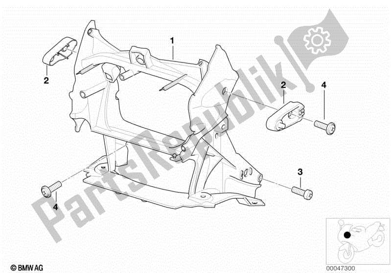 Todas las partes para Portador Del Panel Frontal de BMW R 1150 GS  21 1999 - 2004