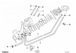 Fuel tank ventilation/Attaching parts