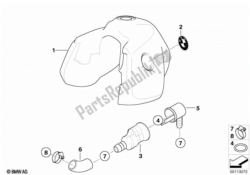 Todas las partes para Depósito De Combustible de BMW R 1150 GS  21 1999 - 2004