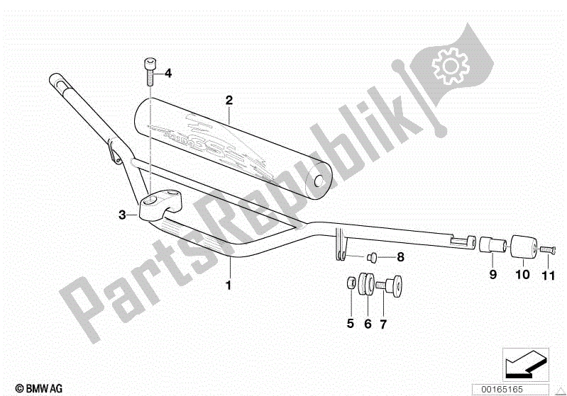 Todas las partes para Manillar de BMW R 1150 GS  21 1999 - 2004