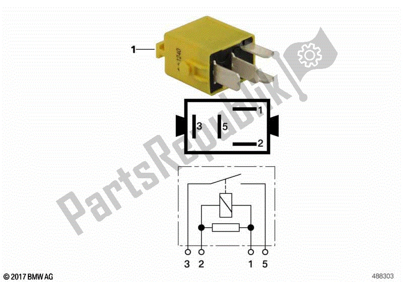 Todas las partes para Minirelay, Hacer Contacto, Amarillo de BMW R 1150 GS  21 1999 - 2004