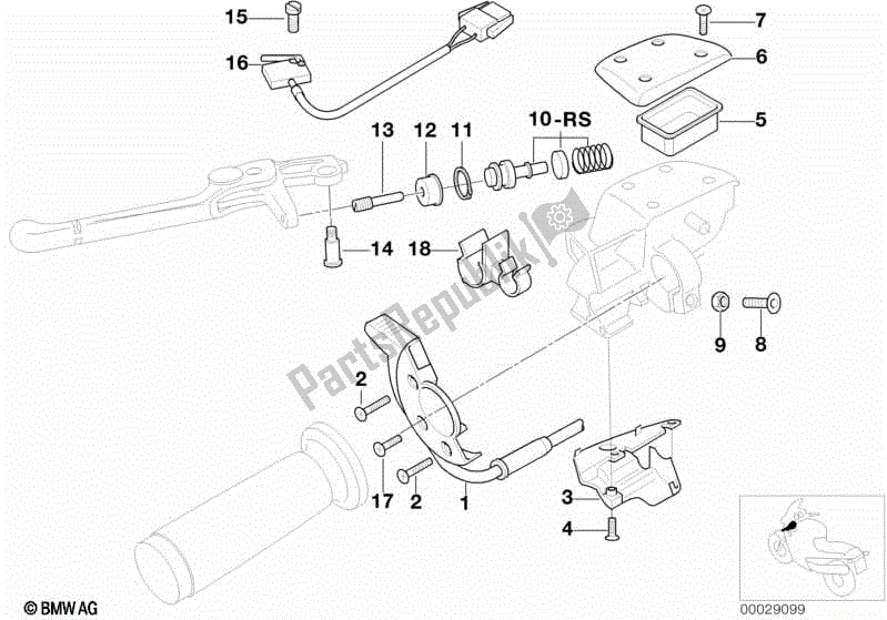 Alle onderdelen voor de Losse Onderdelen, Koppelingsfitting van de BMW R 1150 GS  21 1999 - 2004