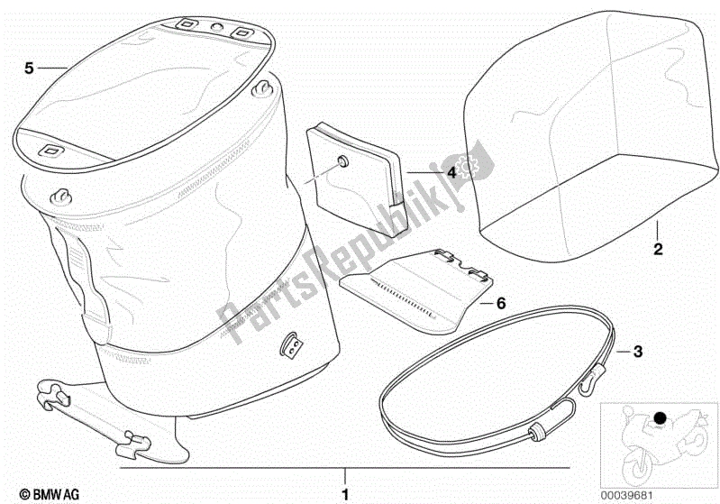 Todas las partes para Bolsa De Tanque F Tanque De Chapa De Acero de BMW R 1150 GS  21 1999 - 2004