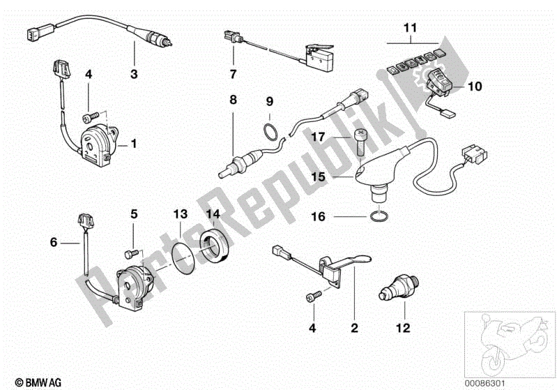 Todas las partes para Varios Interruptores de BMW R 1150 GS  21 1999 - 2004