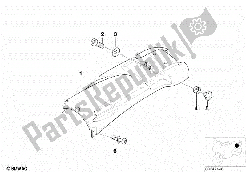 Todas las partes para Cubierta De Rueda, Trasera de BMW R 1150 GS  21 1999 - 2004