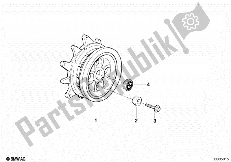 Todas las partes para Buje De Rueda Trasero de BMW R 1150 GS  21 1999 - 2004