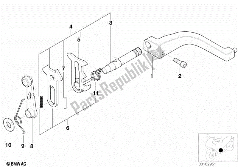 Todas las partes para Componentes De Cambio De Transmisión De 6 Velocidades de BMW R 1150 GS ADV 21 A 2001 - 2005