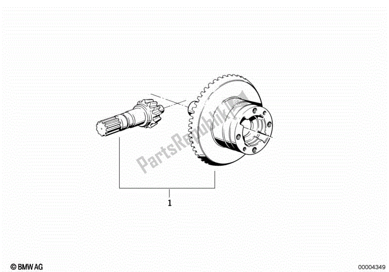 Todas las partes para Conjunto De Crowngear de BMW R 1150 GS ADV 21 A 2001 - 2005