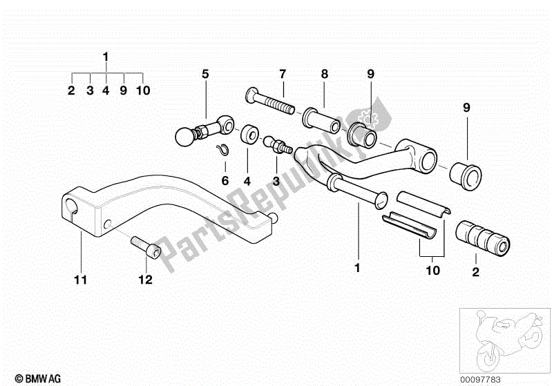 Todas las partes para Piezas De Cambio De Marchas Externas / Palanca De Cambio de BMW R 1150 GS ADV 21 A 2001 - 2005