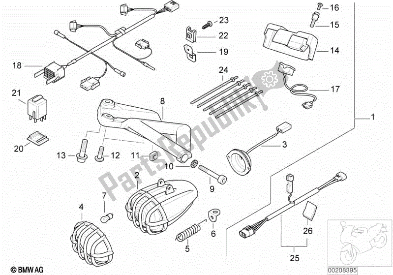 Todas las partes para Faros Antiniebla de BMW R 1150 GS ADV 21 A 2001 - 2005