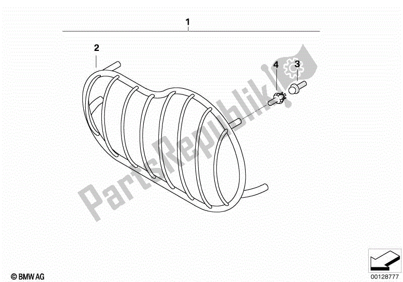 Todas las partes para Parrilla Del Faro de BMW R 1150 GS ADV 21 A 2001 - 2005