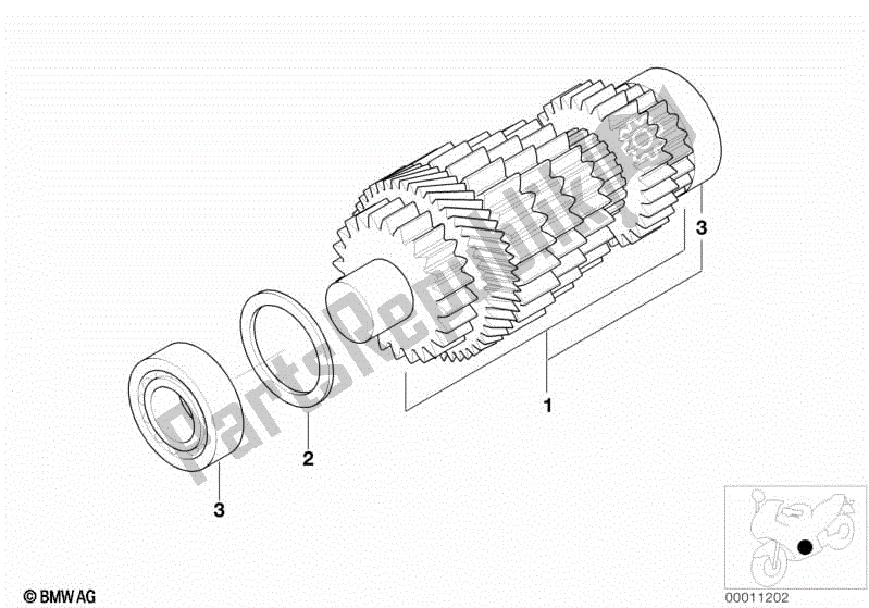 Todas las partes para Eje Intermedio de BMW R 1150 GS ADV 21 A 2001 - 2005